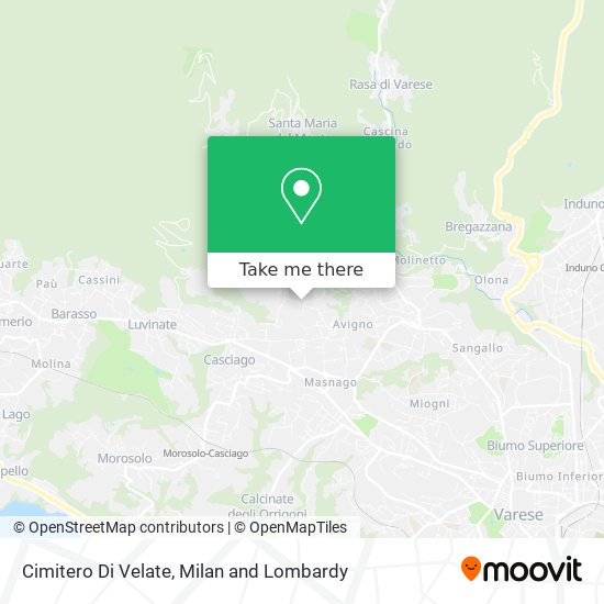 Cimitero Di Velate map