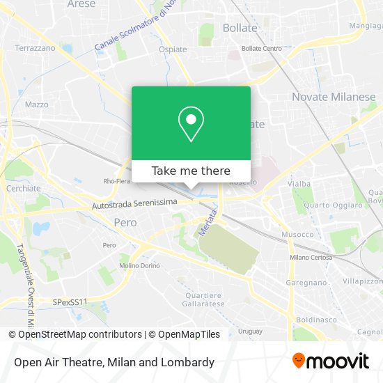 Open Air Theatre map