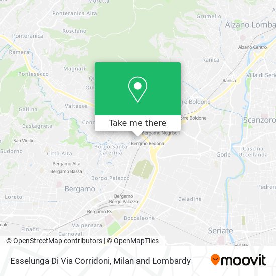 Esselunga Di Via Corridoni map