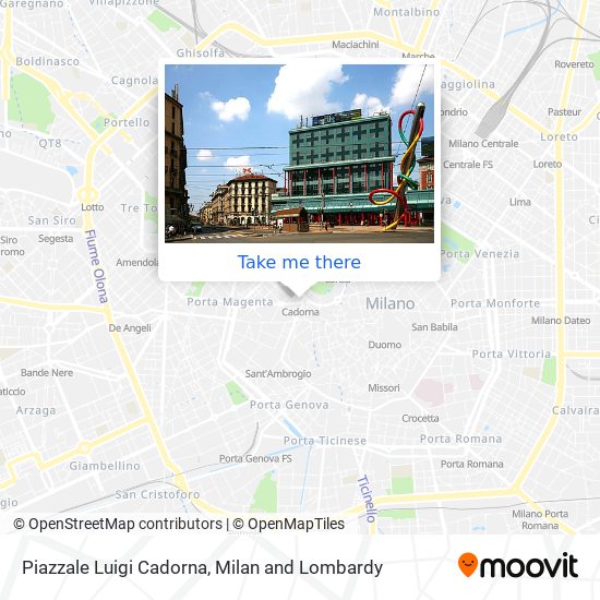 Piazzale Luigi Cadorna map