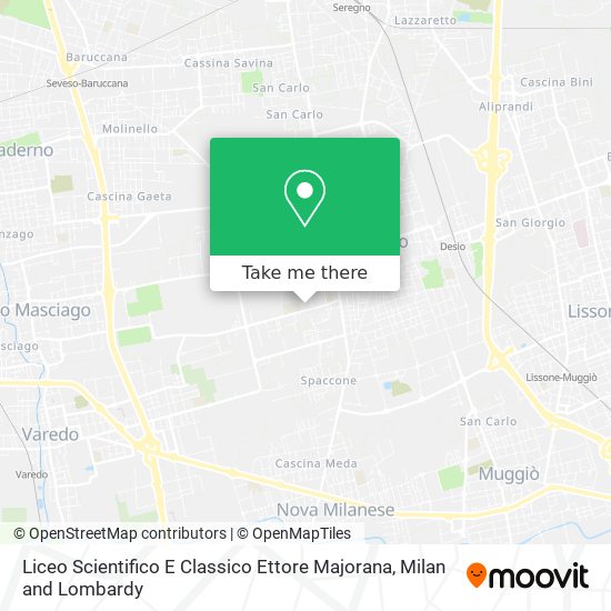 Liceo Scientifico E Classico Ettore Majorana map
