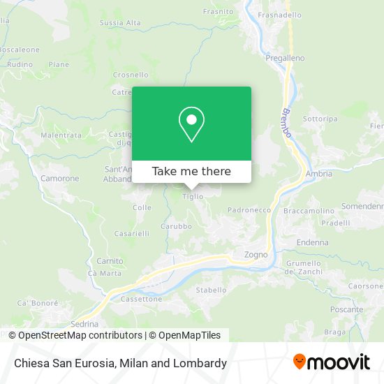 Chiesa San Eurosia map