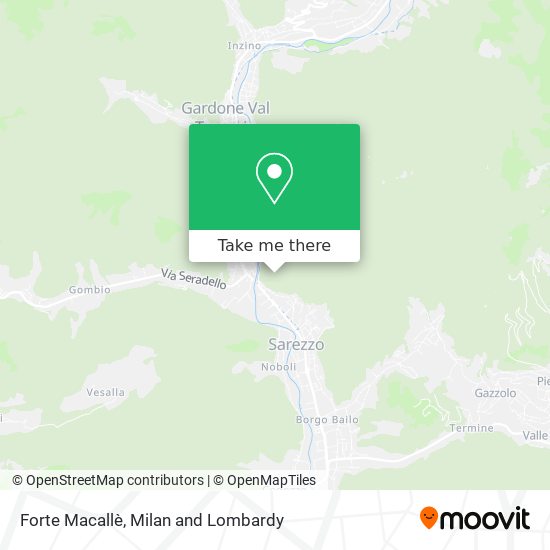 Forte Macallè map