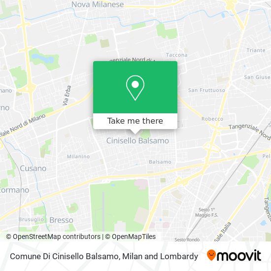 Comune Di Cinisello Balsamo map