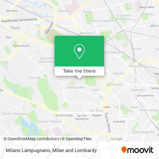 Milano Lampugnano map