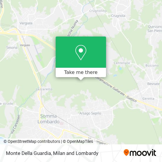 Monte Della Guardia map