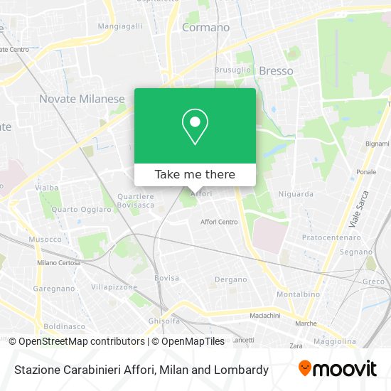Stazione Carabinieri Affori map