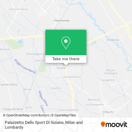 Palazzetto Dello Sport Di Siziano map