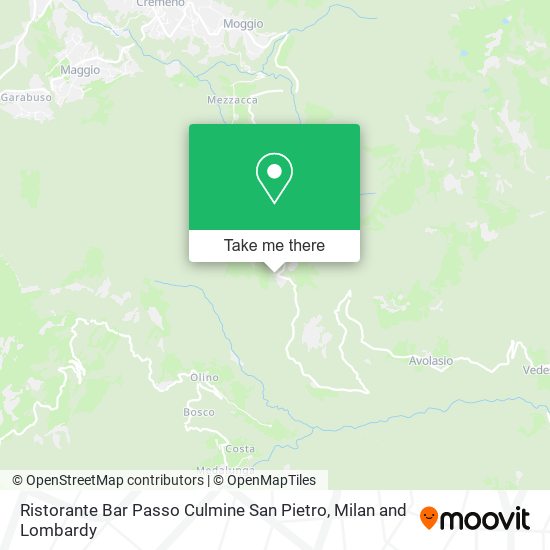 Ristorante Bar Passo Culmine San Pietro map
