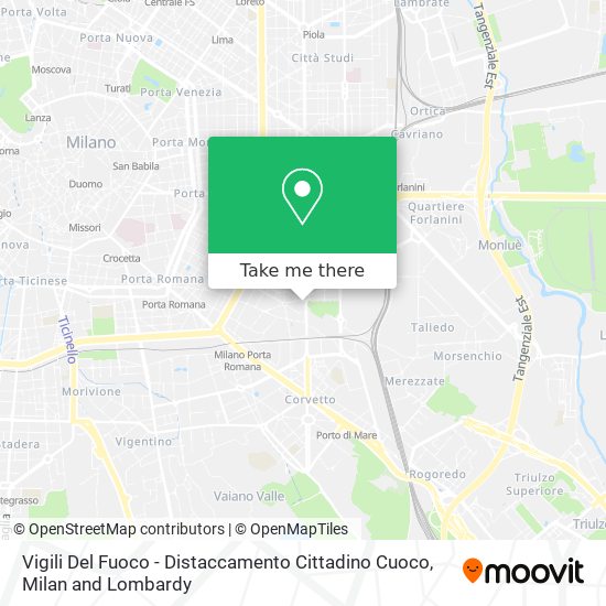 Vigili Del Fuoco - Distaccamento Cittadino Cuoco map