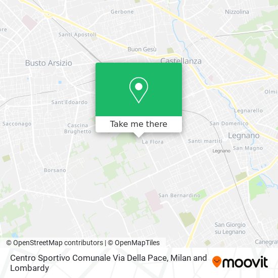 Centro Sportivo Comunale Via Della Pace map