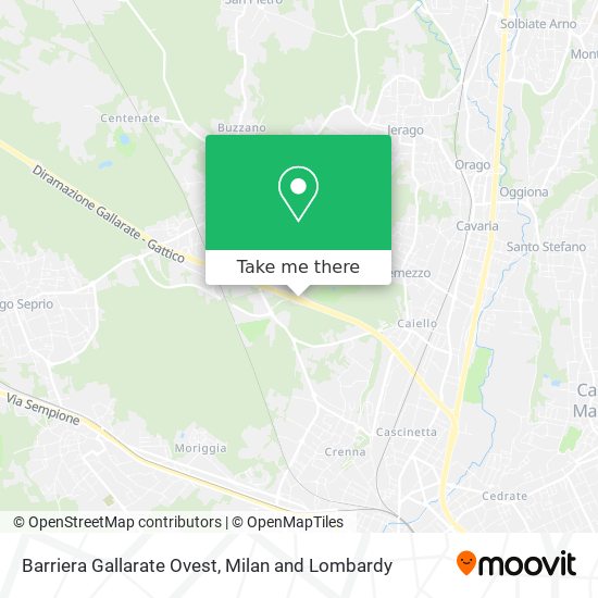 Barriera Gallarate Ovest map