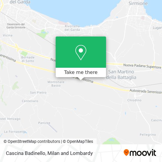 Cascina Badinello map