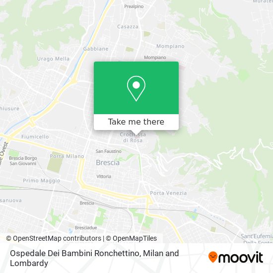 Ospedale Dei Bambini Ronchettino map