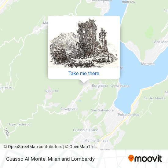 Cuasso Al Monte map