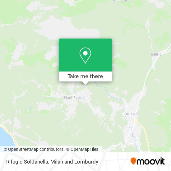 Rifugio Soldanella map