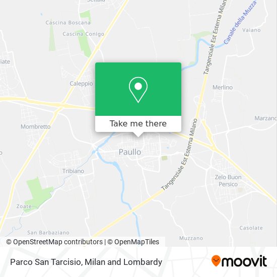 Parco San Tarcisio map