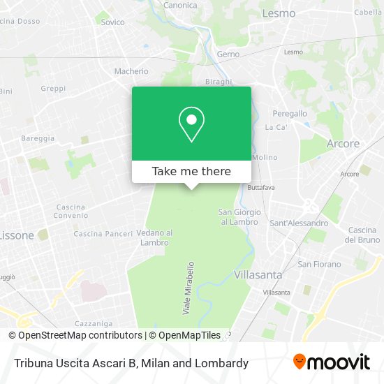 Tribuna Uscita Ascari B map