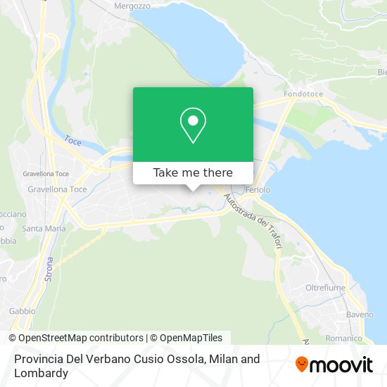 Provincia Del Verbano Cusio Ossola map