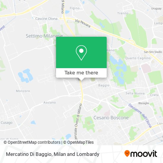Mercatino Di Baggio map