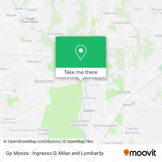 Gp Monza - Ingresso D map