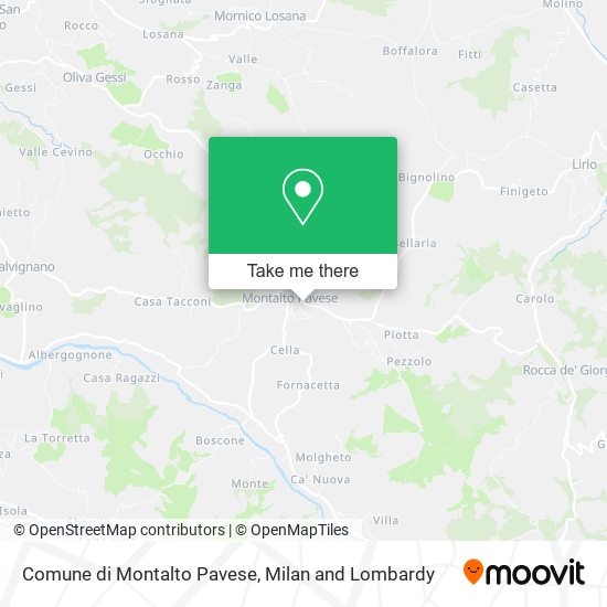 Comune di Montalto Pavese map