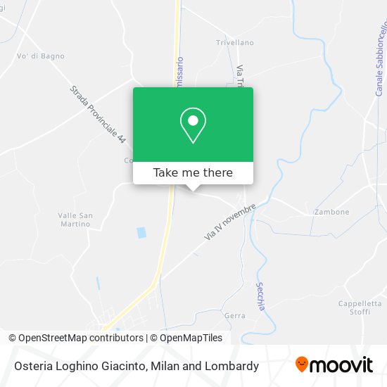 Osteria Loghino Giacinto map