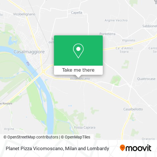 Planet Pizza Vicomoscano map