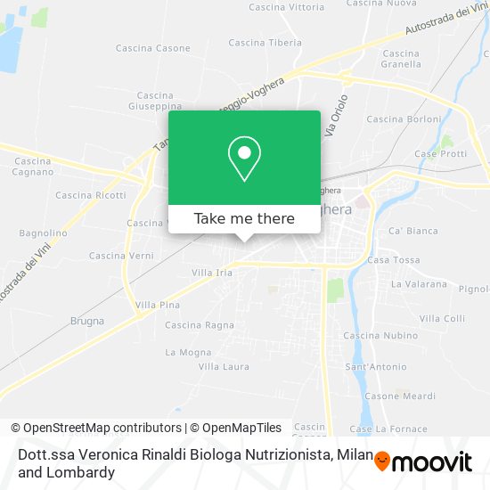 Dott.ssa Veronica Rinaldi Biologa Nutrizionista map