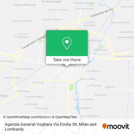 Agenzia Generali Voghera Via Emilia 58 map