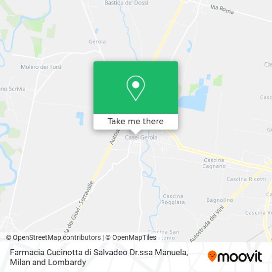 Farmacia Cucinotta di Salvadeo Dr.ssa Manuela map