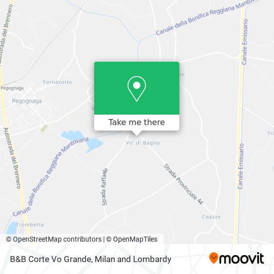 B&B Corte Vo Grande map