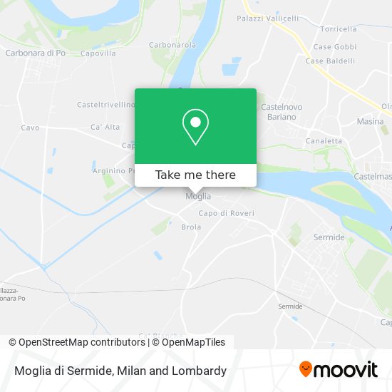 Moglia di Sermide map