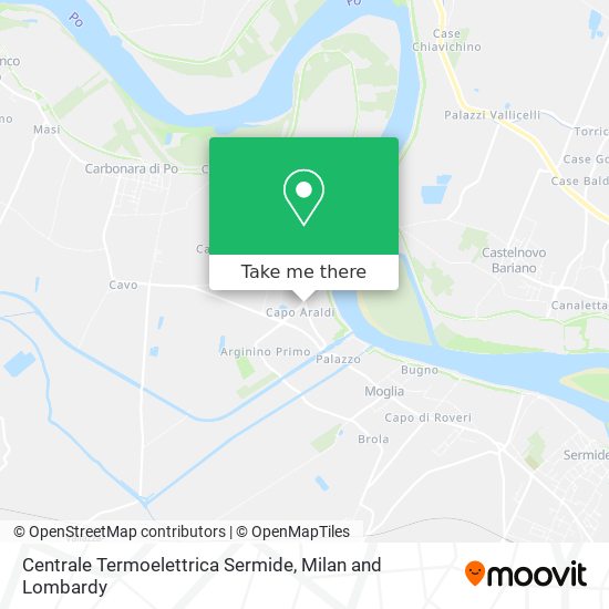 Centrale Termoelettrica Sermide map