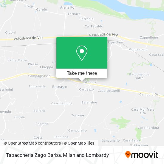 Tabaccheria Zago Barba map