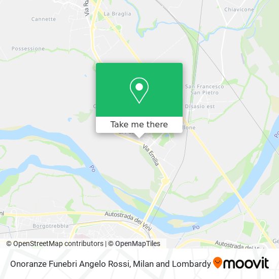 Onoranze Funebri Angelo Rossi map