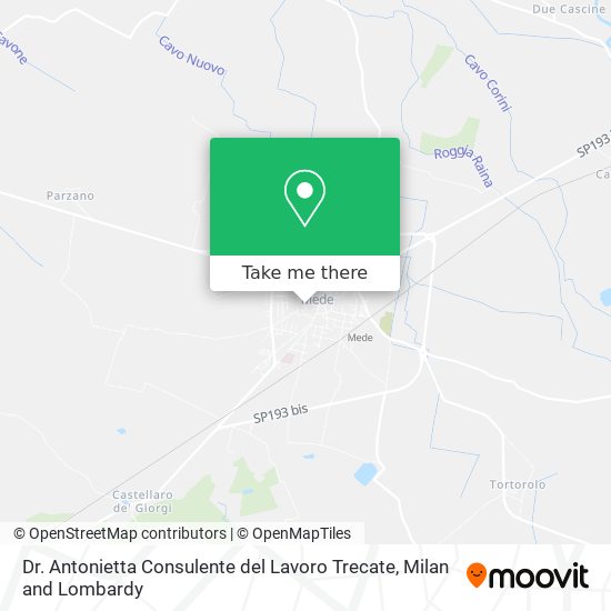 Dr. Antonietta Consulente del Lavoro Trecate map