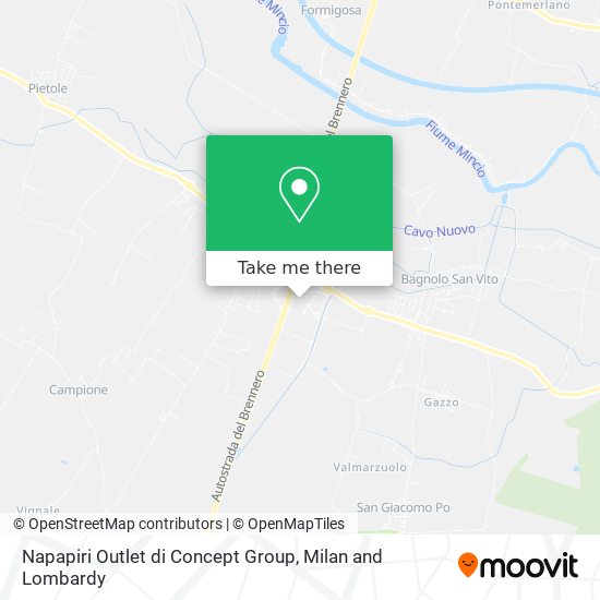 Napapiri Outlet di Concept Group map