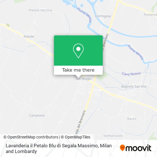 Lavanderia il Petalo Blu di Segala Massimo map