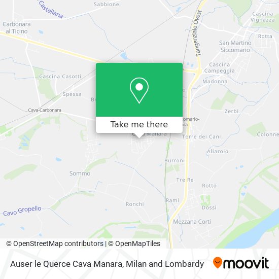 Auser le Querce Cava Manara map