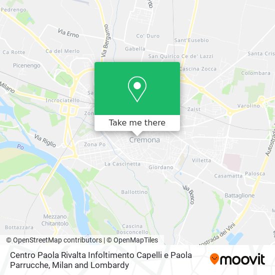 Centro Paola Rivalta Infoltimento Capelli e Paola Parrucche map