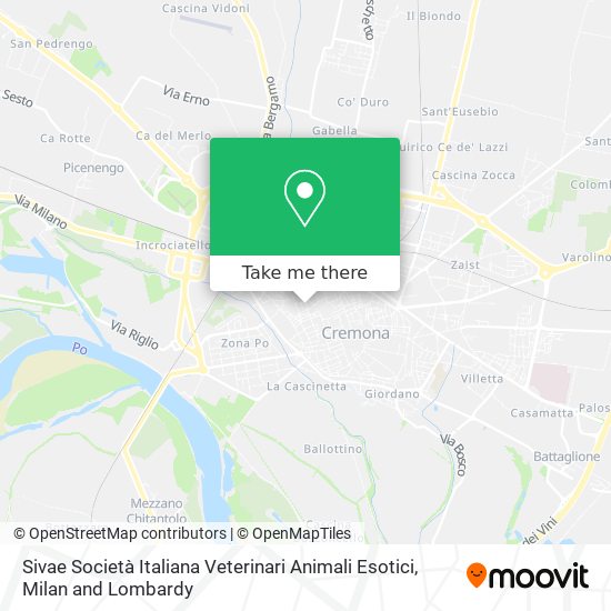 Sivae Società Italiana Veterinari Animali Esotici map
