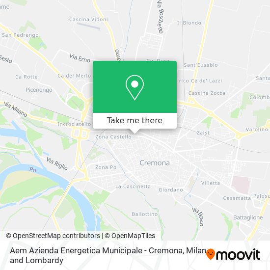 Aem Azienda Energetica Municipale - Cremona map