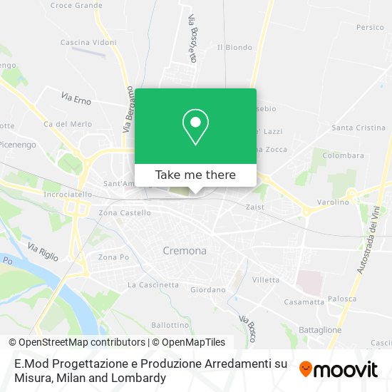 E.Mod Progettazione e Produzione Arredamenti su Misura map