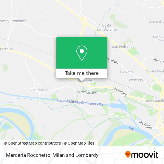 Merceria Rocchetto map