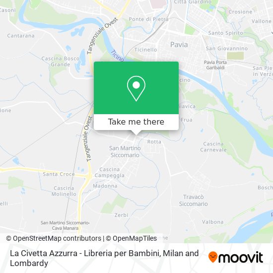 La Civetta Azzurra - Libreria per Bambini map