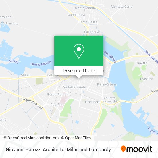 Giovanni Barozzi Architetto map