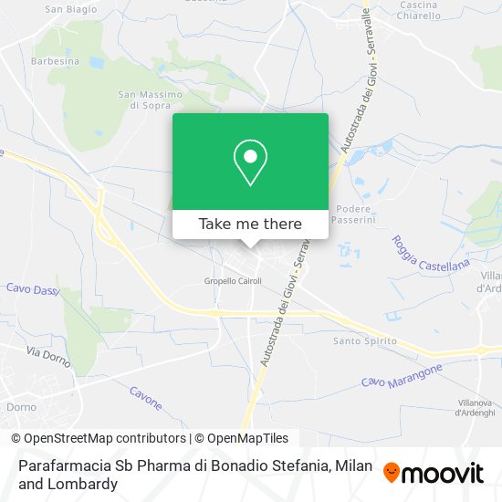 Parafarmacia Sb Pharma di Bonadio Stefania map