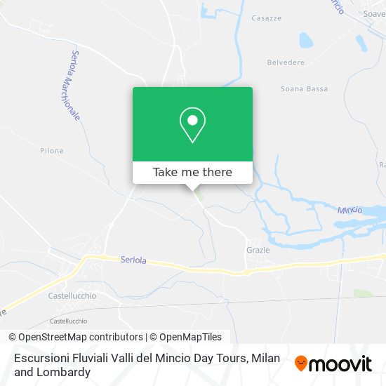 Escursioni Fluviali Valli del Mincio Day Tours map