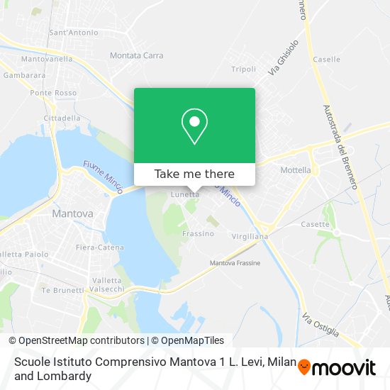 Scuole Istituto Comprensivo Mantova 1 L. Levi map
